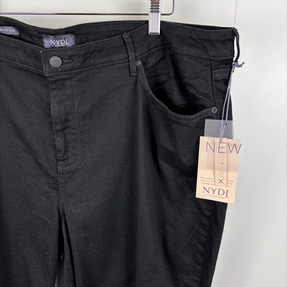 NWT NYDJ Barbara Bootcut Jeans 22WP Black Wash Denim Classic Stretch Slimming - Picture 5 of 11